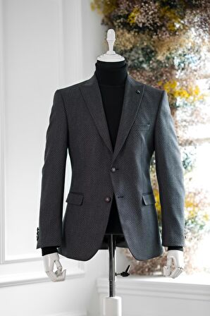 APARTRO KLASİK KESİM ÇİFT YIRTMAÇ 6 DROP KIŞLIK ERKEK TEK CEKET