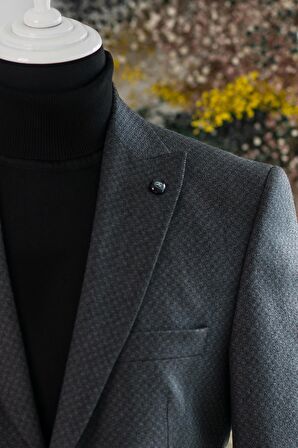 APARTRO KLASİK KESİM ÇİFT YIRTMAÇ 6 DROP KIŞLIK ERKEK TEK CEKET