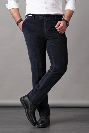 ECER REGULAR FİT PAMUKLU KALIN FİTİLLİ ERKEK KADİFE PANTOLON