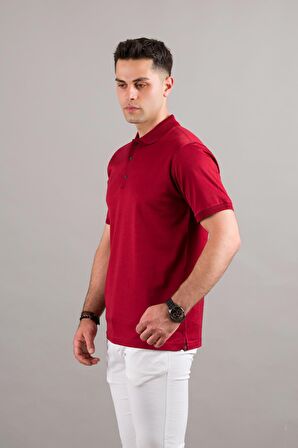 NEHİR by Faruk Ülker Polo Yaka Çıt Çıtlı Merserize Süperfine Cotton Erkek T-Shirt 