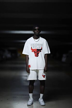 Chicago Bulls Pamuklu Oversize Şortlu Penye Takım