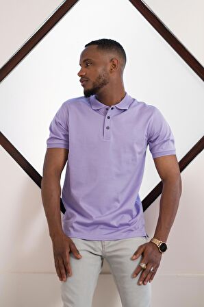 NEHİR by Faruk Ülker Polo Yaka Çıt Çıtlı Merserize Süperfine Cotton Erkek T-Shirt 