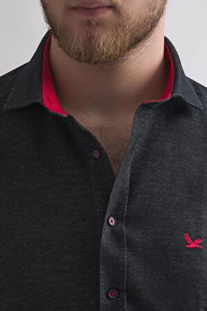 Dorss Slimfit Pamuklu Garnili Kışlık Kalın Kumaş Erkek Gömlek