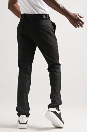 Ecer Slimfit Armürlü Kendinden Desenli Boru Paça Kışlık Erkek Kumaş Pantolon