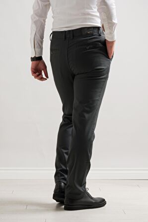 Notra Klasik Kesim Kışlık Gabardin Kumaş Likralı Boru Paça Erkek Pantolon 