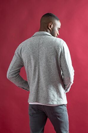 Sir Slimfit Çıtçıt Kapamalı Yan Ve Kapak Cepli Astarsız Yakalı Kırçıllı Spor Kısa Ceket 