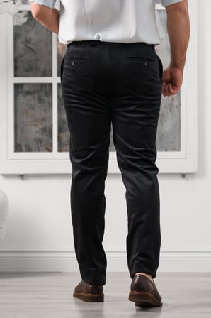 Apartro Regular Fit İnce Fitilli Boru Paça Yan Cep Kalın Kumaş Kadife Pantolon