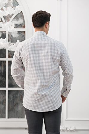 Advante Ekoseli Slimfit Uzun Kollu Erkek Gömlek