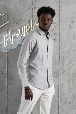 Advante Slimfit Yazlık Düz Pamuklu Gömlek