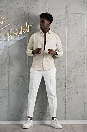 Advante Slimfit Yazlık Düz Pamuklu Gömlek