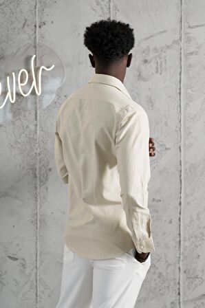 Advante Slimfit Yazlık Düz Pamuklu Gömlek