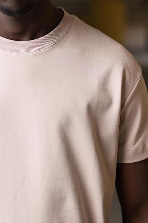 Bisiklet Yaka %100 Pamuklu Basic Oversize (Geniş Model) T-shirt