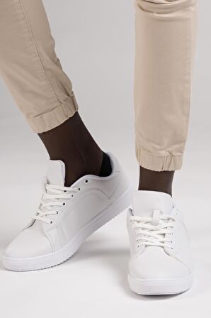 FBI Jeans Dar Ve Lastikli Paça Beli İplikli Kanvas Kumaş Slimfit Jogger Pantolon