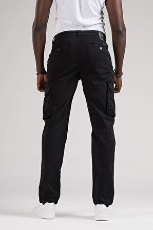 FBI Jeans Mevsimlik Kanvas Kumaş Regular Fit Boru Paça Kargo Pantolon