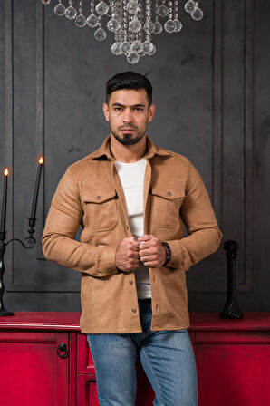Advante Slimfit Çift Kapak Cepli Astarsız Kaşe Gömlek