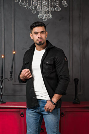 Advante Slimfit Çift Kapak Cepli Astarsız Kaşe Gömlek