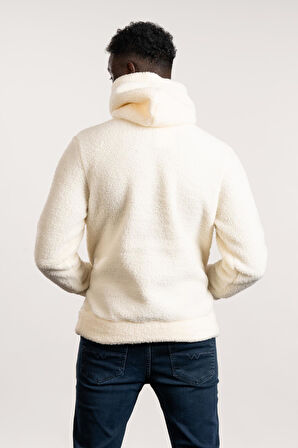 FBI Kapşonlu Kanguru Cepli Slimfit Peluş Sweatshirt