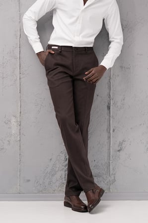 Ecer Regular Fit Düz Kalın Kışlık Gabardin Yan Cepli Pantolon