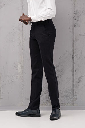 Ecer Regular Fit Düz Kalın Kışlık Gabardin Yan Cepli Pantolon