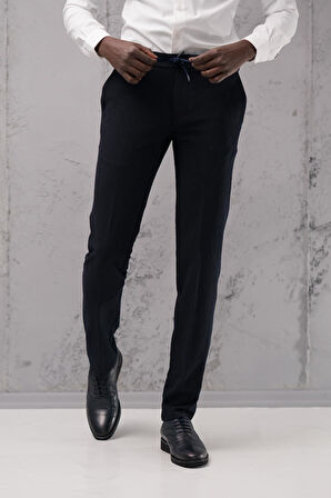 Ecer Regular Fit Yan Cepli Kışlık Gofre Kumaş Pantolon