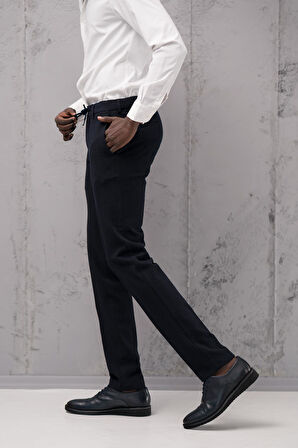 Ecer Regular Fit Yan Cepli Kışlık Gofre Kumaş Pantolon