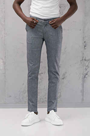 Beli Lastikli ve İplikli Slimfit Pamuklu Jogger Pantolon