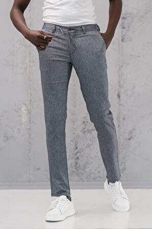 Beli Lastikli ve İplikli Slimfit Pamuklu Jogger Pantolon