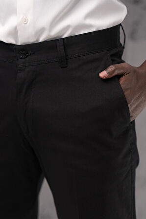 Regular Fit Pamuklu Yan Cep Klasik Yazlık Gabardin Pantolon 