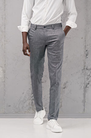 Slimfit Pamuklu Yan Cep Yazlık Gabardin Pantolon 