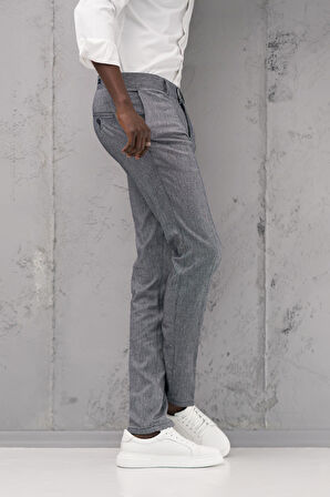 Slimfit Pamuklu Yan Cep Yazlık Gabardin Pantolon 