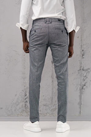 Slimfit Pamuklu Yan Cep Yazlık Gabardin Pantolon 