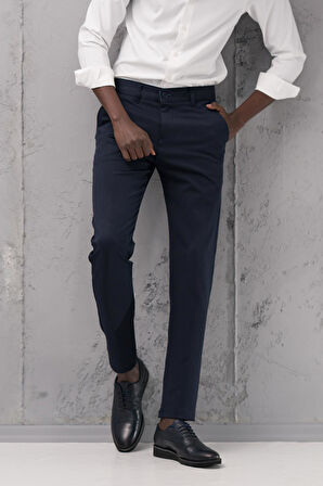 Slimfit Pamuklu Likralı Esnek Mevsimlik Kumaş Pantolon 