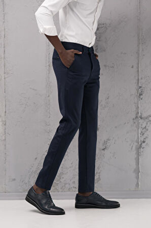 Slimfit Pamuklu Likralı Esnek Mevsimlik Kumaş Pantolon 