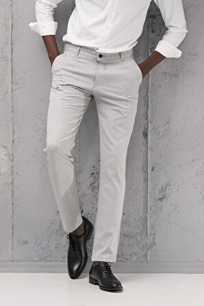 Slimfit Pamuklu Likralı Esnek Mevsimlik Kumaş Pantolon 