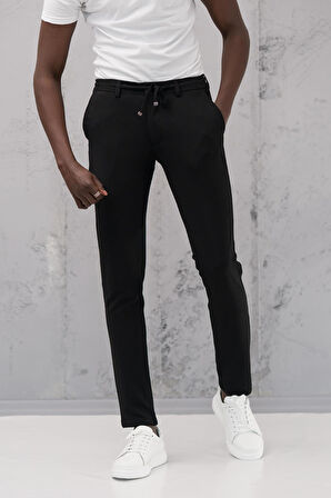 Slimfit Armürlü Full Likralı Esnek Beli Lastikli Yazlık Jogger Pantolon 