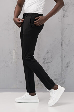 Slimfit Armürlü Full Likralı Esnek Beli Lastikli Yazlık Jogger Pantolon 