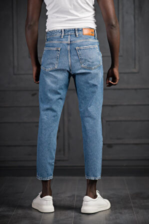 FBI Pamuklu Taş Yıkama Boyfriend (Mom Jean) Kot Pantolon