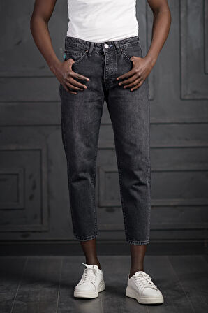 FBI Pamuklu Taş Yıkama Boyfriend (Mom Jean) Kot Pantolon