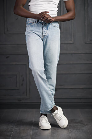 FBI Pamuklu Taş Yıkama Baggy (Geniş Paça) Jean Pantolon