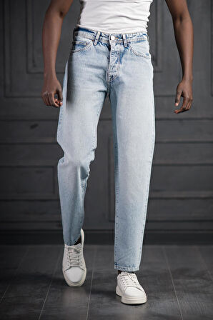 FBI Pamuklu Taş Yıkama Baggy (Geniş Paça) Jean Pantolon