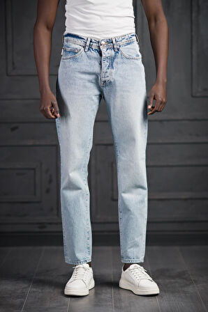 FBI Pamuklu Taş Yıkama Baggy (Geniş Paça) Jean Pantolon