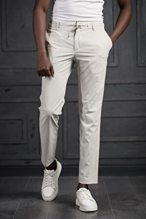 Beli Lastikli Ve İplikli Likralı Yazlık İnce Paraşüt Kumaş Jogger Pantolon 