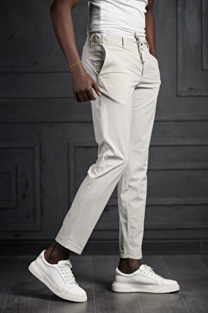 Beli Lastikli Ve İplikli Likralı Yazlık İnce Paraşüt Kumaş Jogger Pantolon 