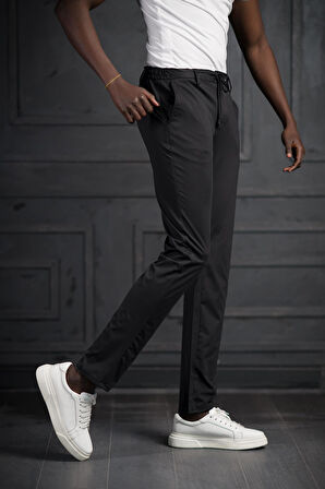 Beli Lastikli Ve İplikli Likralı Yazlık İnce Paraşüt Kumaş Jogger Pantolon 