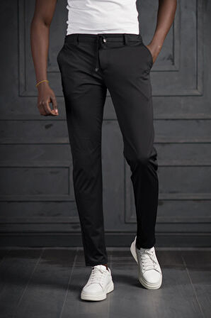 Beli Lastikli Ve İplikli Likralı Yazlık İnce Paraşüt Kumaş Jogger Pantolon 