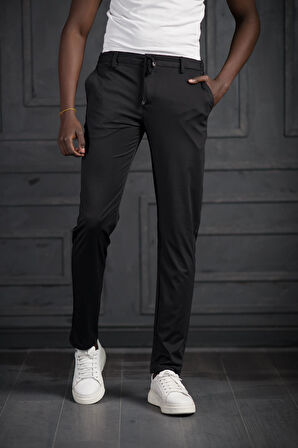 Beli Lastikli Ve İplikli Likralı Yazlık İnce Paraşüt Kumaş Jogger Pantolon 