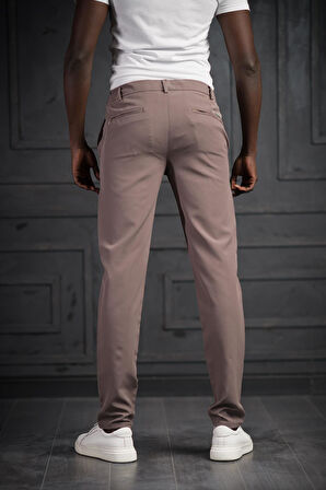 Beli Lastikli Ve İplikli Likralı Slimfit Yazlık Kumaş Jogger Pantolon 