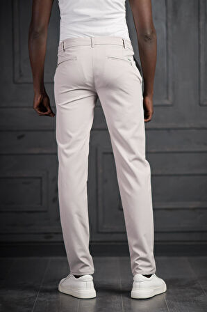Beli Lastikli Ve İplikli Likralı Slimfit Yazlık Kumaş Jogger Pantolon 
