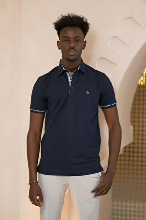Paul Martin Regular Fit Yaka Garnili Pamuklu Polo Yaka T-shirt