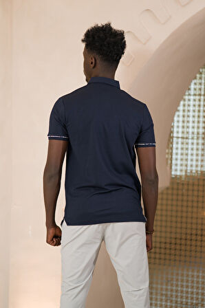 Paul Martin Regular Fit Yaka Garnili Pamuklu Polo Yaka T-shirt